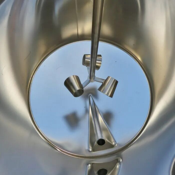  ATEX-compliant stainless steel mixing vessel with triple agitator for use in EX zone 1 of the chemical and food industries