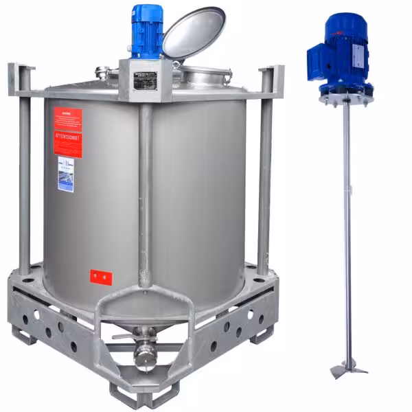 Nuovo Serbatoio agitatore da 1023 litri con agitatore a elica veloce (tipo AIT)