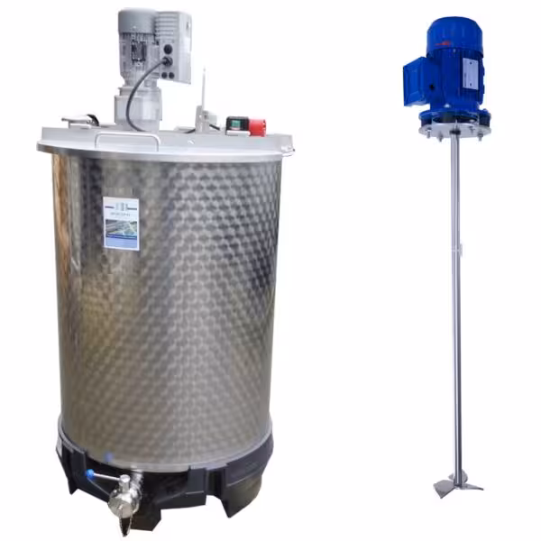 Serbatoio da 550 litri nuovo con agitatore a elica veloce (tipo SDE)