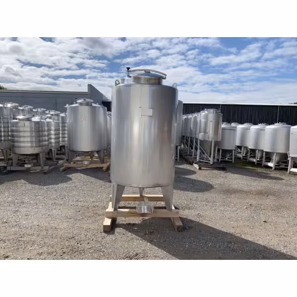 Serbatoio nuovo di fabbrica da 1500 litri in acciaio inox 316