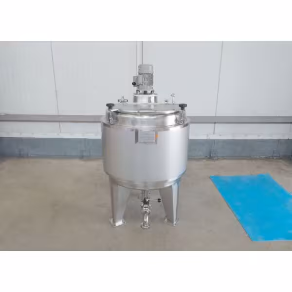 Werksneuer 750 Liter heiz-/kühlbarer Behälter aus V4A (Rührwerk gegen Mehrpreis möglich)
