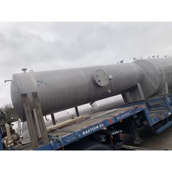 7500 Liter horizontaler Lagertank aus V2A