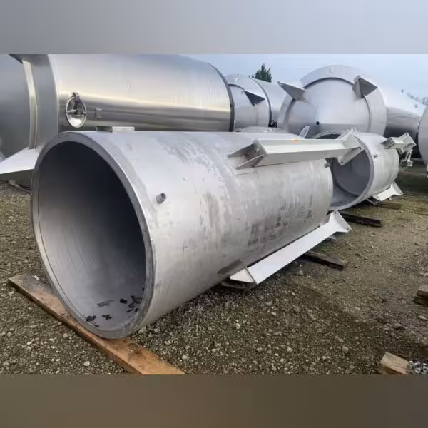 Contenedor de almacenamiento abierto de 2800 litros en acero inoxidable 304