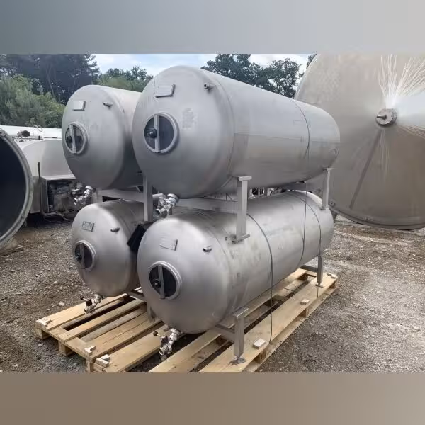 1000 liter horizontal pressure tank, Aisi304