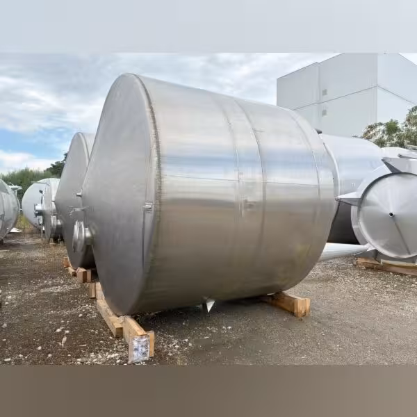 Serbatoio di stoccaggio verticale da 15000 litri, Aisi304