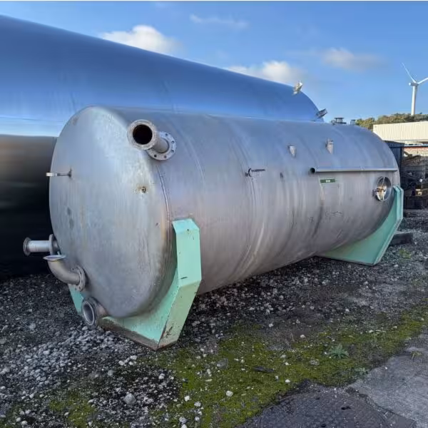 10500 Liter liegender Lagertank aus V2A