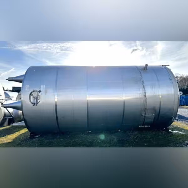 50000 liter isolated storage tank, Aisi304 with side propeller agitator