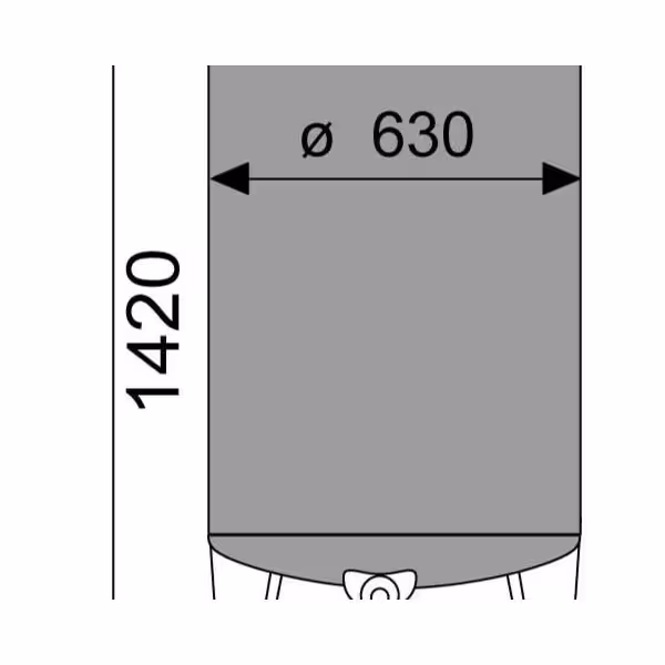 Depósito nuevo de 300 litros en acero inoxidable 304