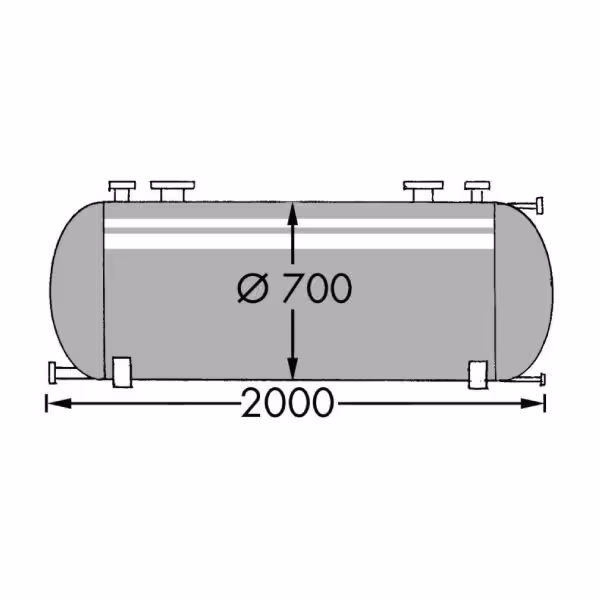 650 Liter Behälter aus V4A