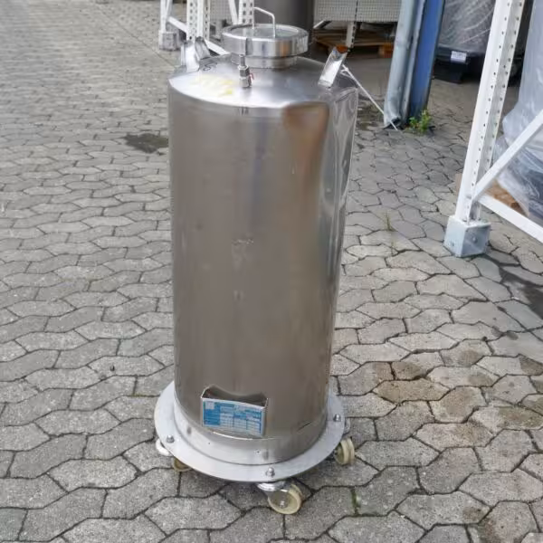100 liter mobile pressure tank, Aisi 316