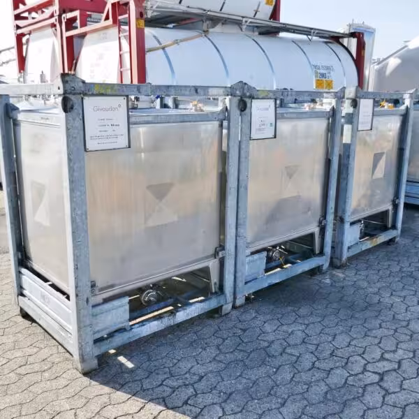 Contenitore IBC da 1000 litri in acciaio inox 316