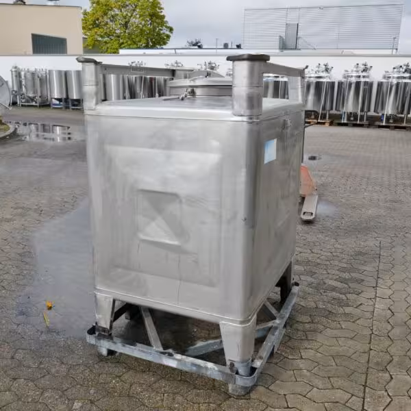 Serbatoio da 1050 litri in acciaio inox 304