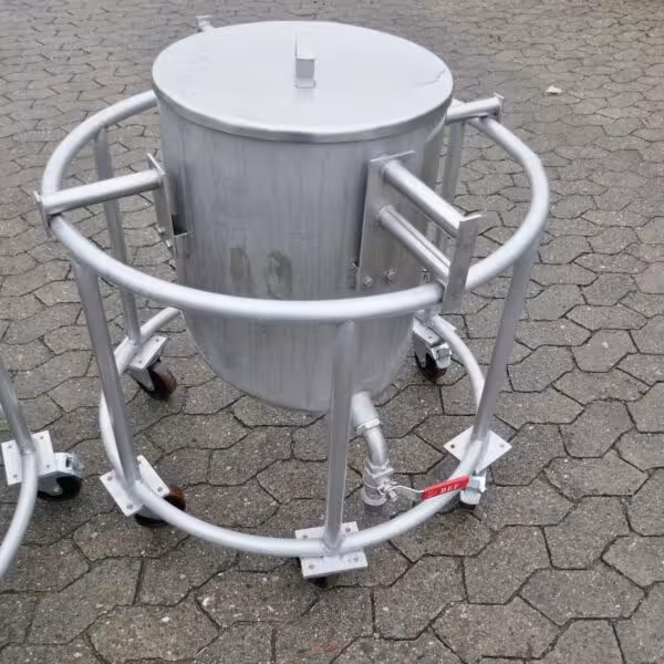 Serbatoio mobile da 60 litri in acciaio inox 304