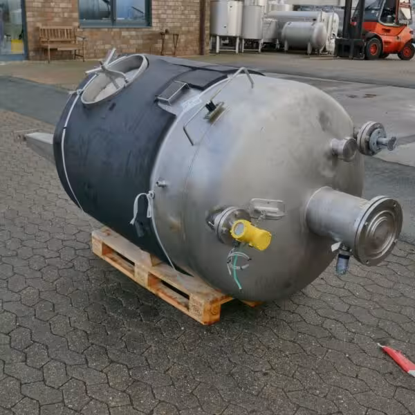 1500 Liter isolierter Druckbehälter aus V2A