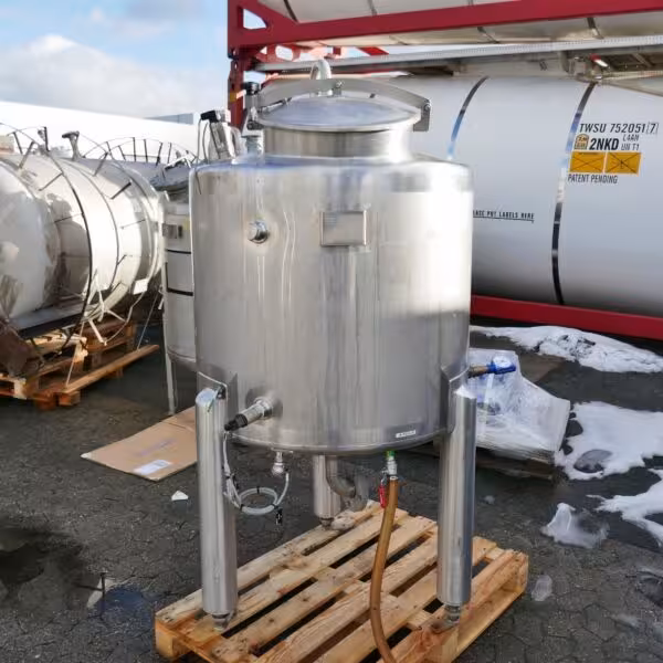 Depósito de 500 litros de acero inoxidable 316