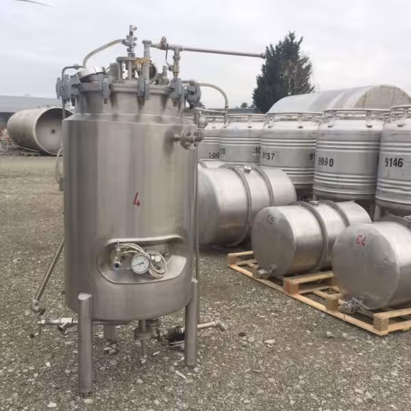 Depósito a presión a temperatura controlada de 280 litros en acero inoxidable 304