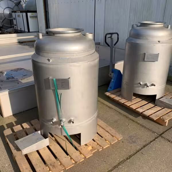 Serbatoio a pressione riscaldabile/raffreddabile da 250 litri in acciaio inox 304