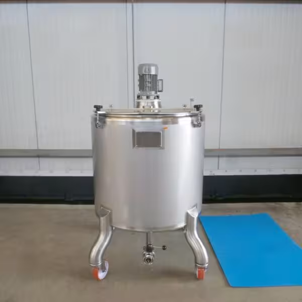 Brand new 750 liter mobile vessel, AISI 316 (agitator optional, upon request)
