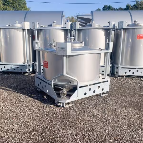 Serbatoio riscaldabile da 565 litri in acciaio inox 304