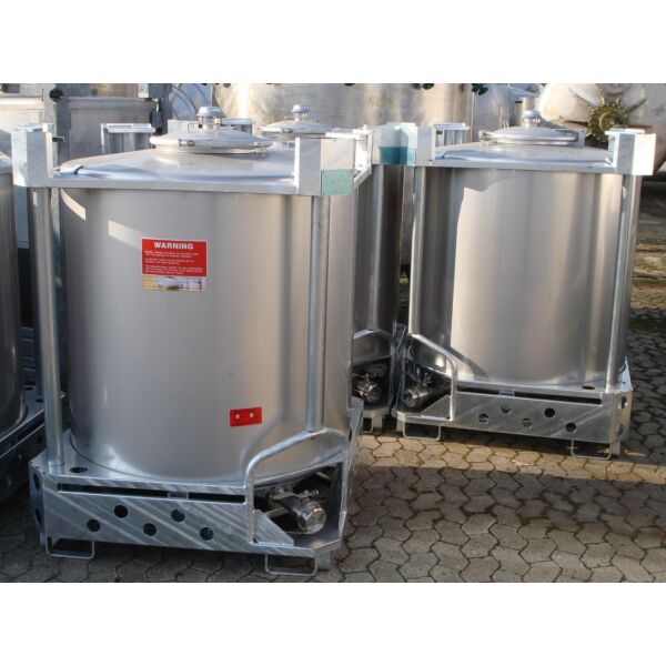 Contenedor de 1000 litros de acero inoxidable 304 a estrenar