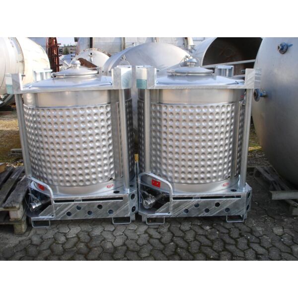 Brand new 1023 liter heat-/coolable stainless steel container, AISI 304