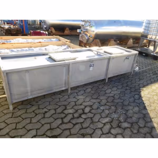 780 Liter rechteckiger Behälter aus V4A
