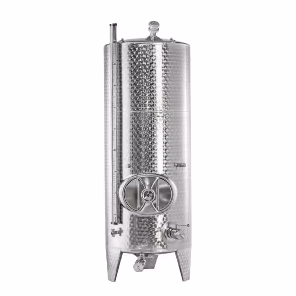 Brand new 1000 liter heatable/coolable stainless steel 304 fermentation/storage tank