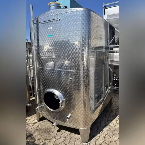 5400 Liter kubischer Lebensmittel Lagertank aus V4A