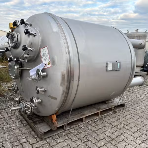 5380 Liter stehender Vakuum Drucktank aus V4A