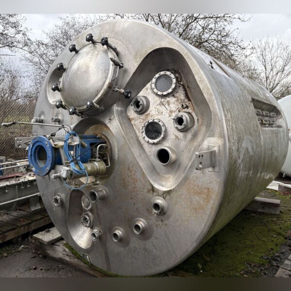 11118 Liter Rostfrjia heiz-/kühlbarer Reaktor aus V2A