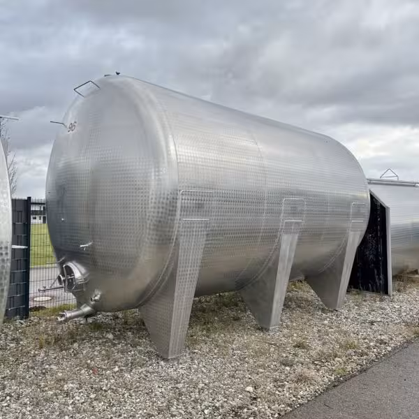 36000 Liter horizontaler Lagerbehälter aus V2A