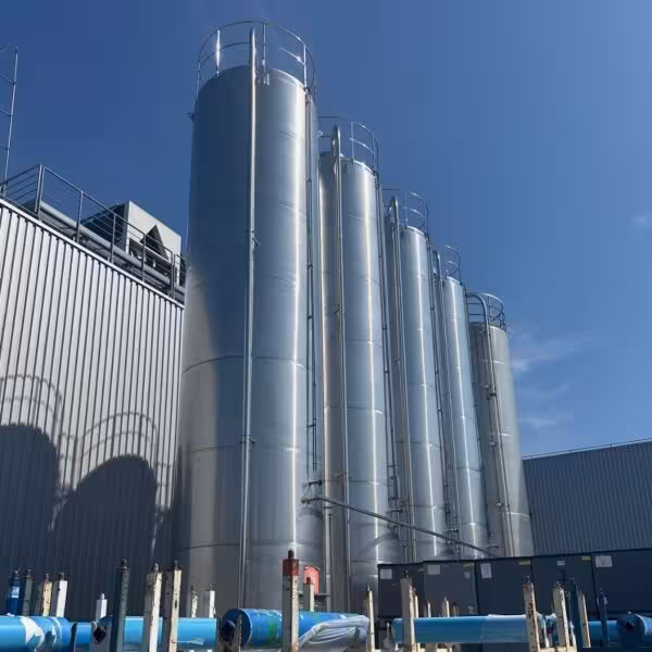 84950 Liter Edelstahl Silo aus V2A