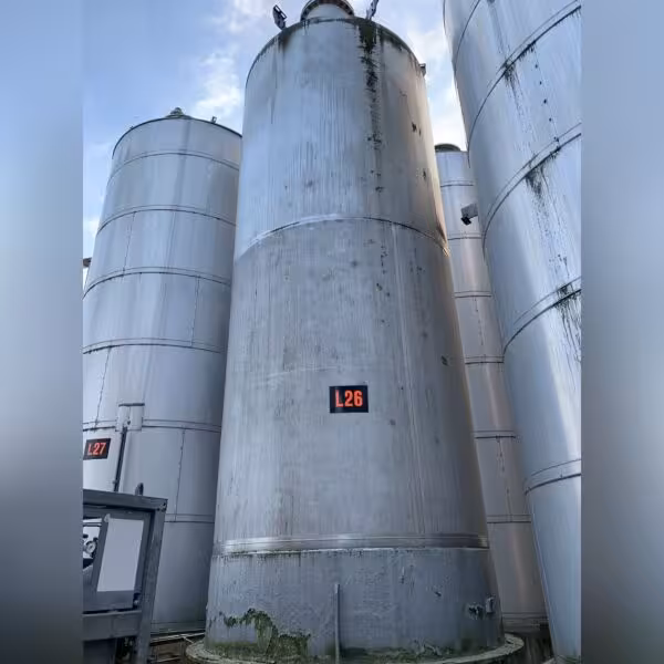 Depósito de 25000 litros en acero inoxidable 316