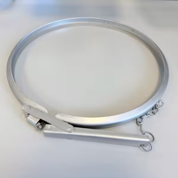 Anello di serraggio per chiusino in acciaio inox 304 per contenitori nuovi di fabbrica