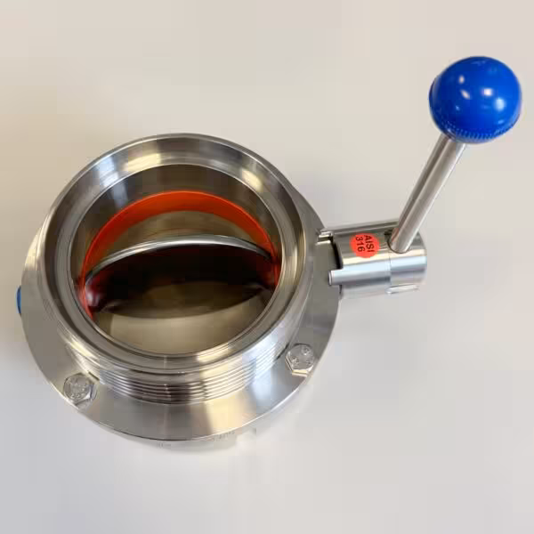 Rubinetto a disco DN 100 DIN11851 in acciaio inox 316