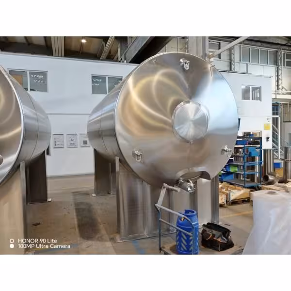 Werksneuer 17600 Liter isolierter, horizontaler Druckbehälter aus V4A