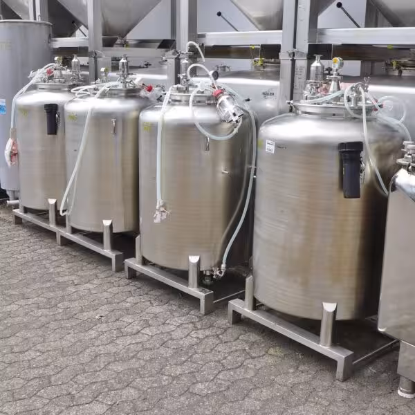 Serbatoio a pressione da 500 litri in acciaio inox 316