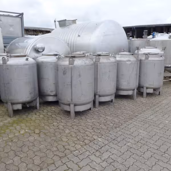 Serbatoio da 550 litri in acciaio inox 304