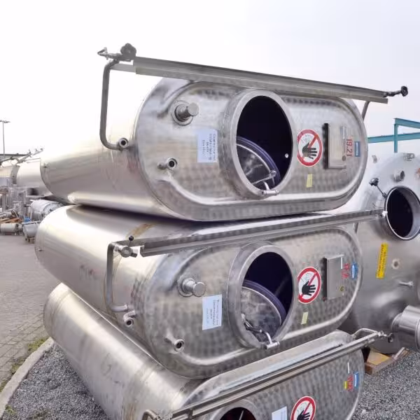 Serbatoio da 2500 litri in acciaio inox 304