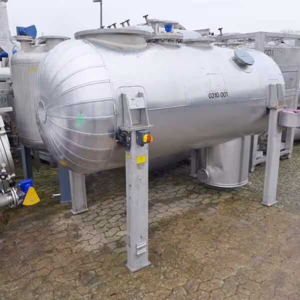 2200 liter insulated pressure tank, Aisi 316