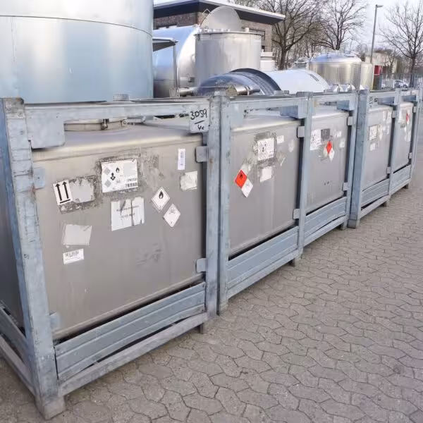 1000 liter IBC container, Aisi 304