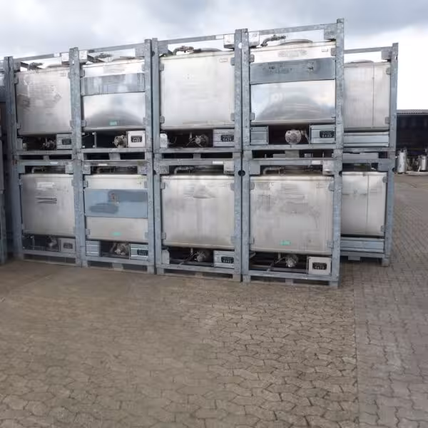 Contenitore IBC da 1000 litri in acciaio inox 304