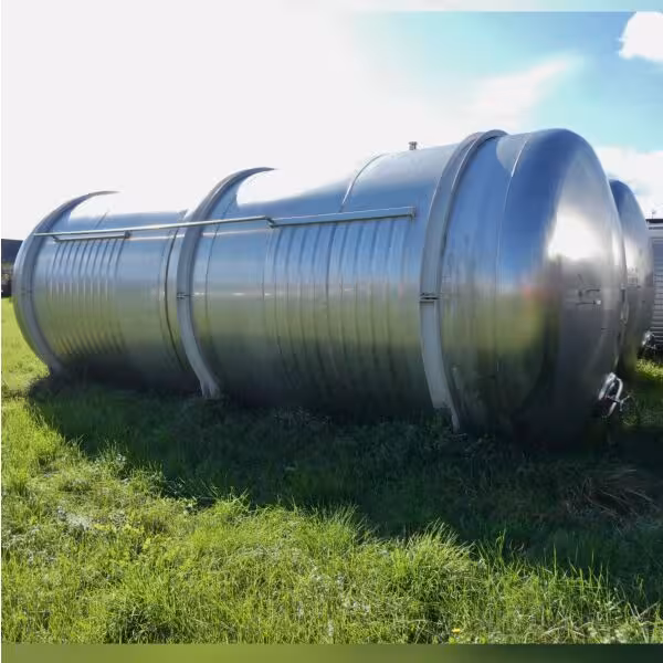Depósito horizontal calentable/refrigerable de 53000 litros de acero inoxidable 304