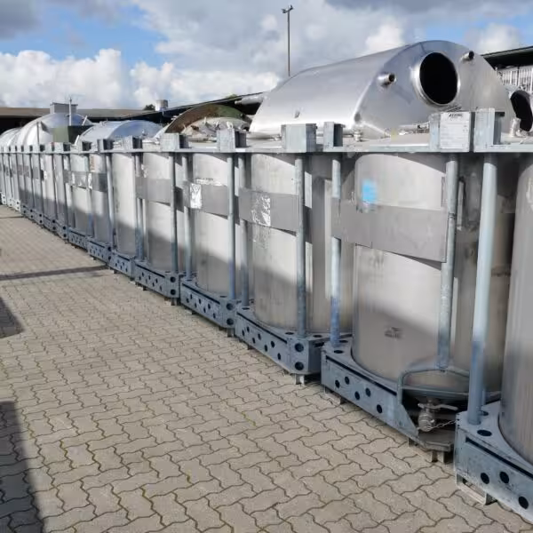 1251 liter IBC container made of stainless steel 316