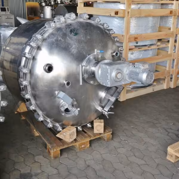 1333 Liter heiz-/kühlbarer Druckbehälter aus V4A