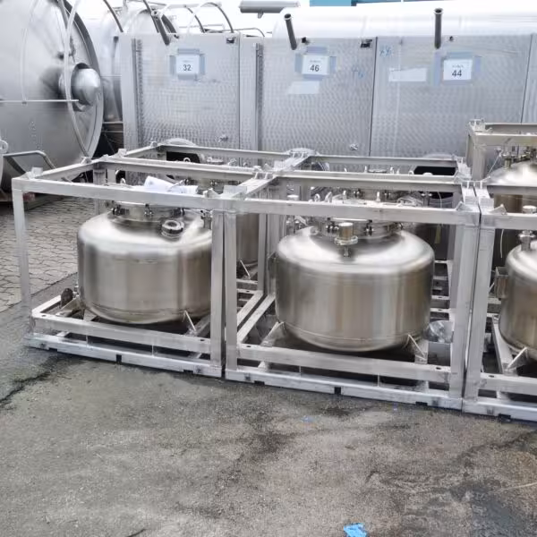 Depósito de presión de 320 litros en acero inoxidable 316