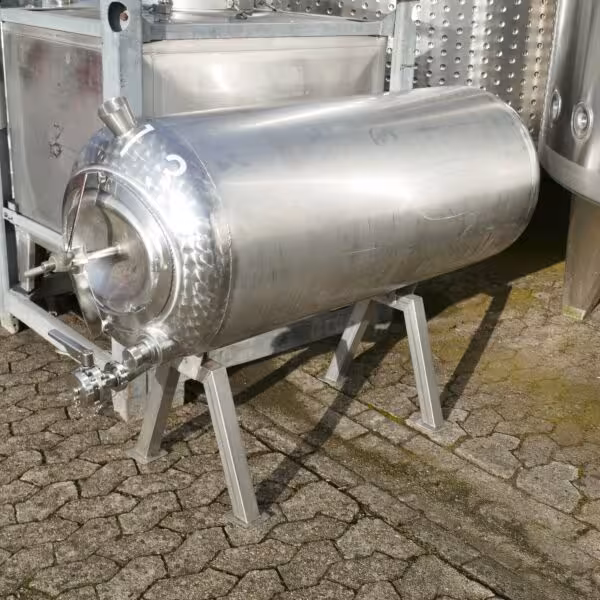350 Liter horizontaler Behälter aus V2A