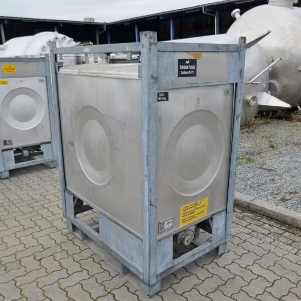 Serbatoio da 1000 litri in acciaio inox 316