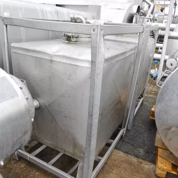 Contenedor de 1000 litros en acero inoxidable 304