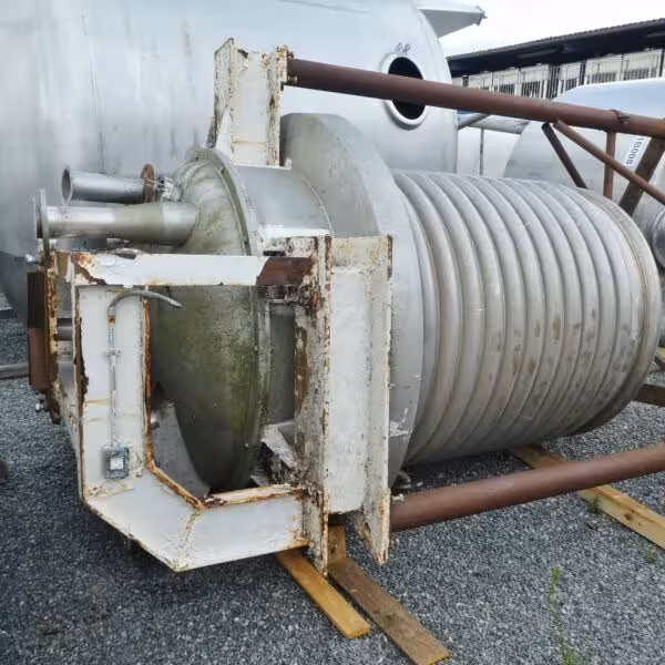 2500 Liter heiz-/kühlbarer Behälter aus V2A